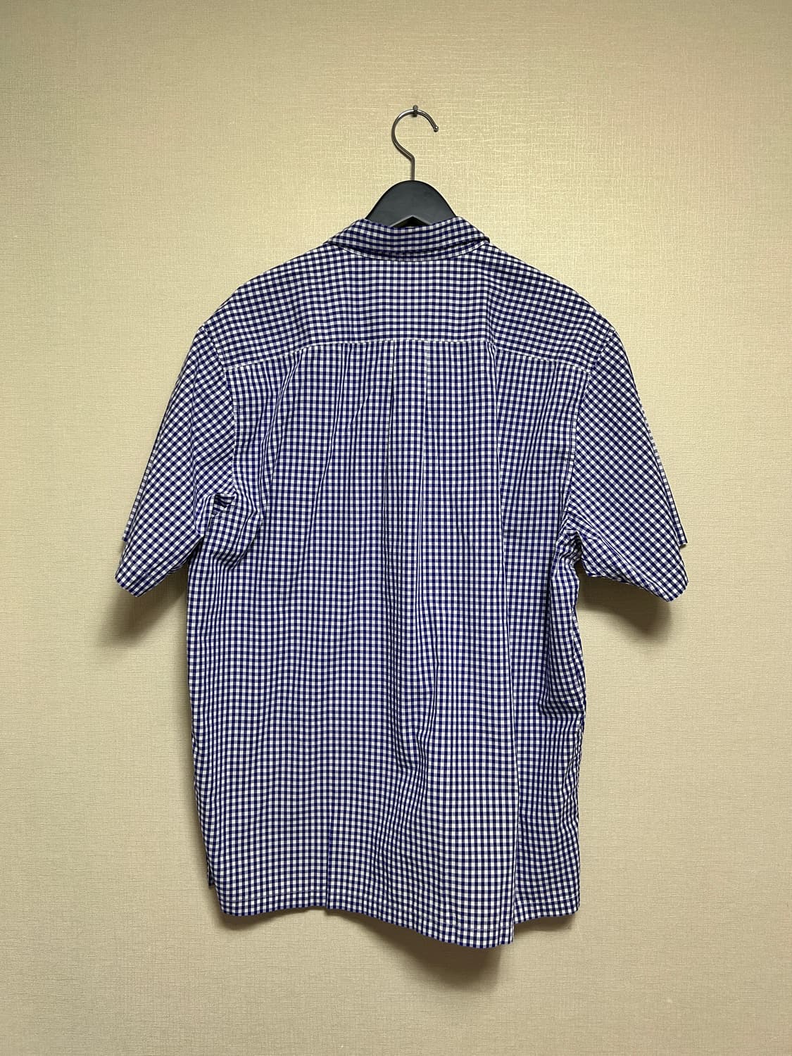 [XL] 슈프림 21ss 깅엄 체크 셔츠 네이비 상품이미지4