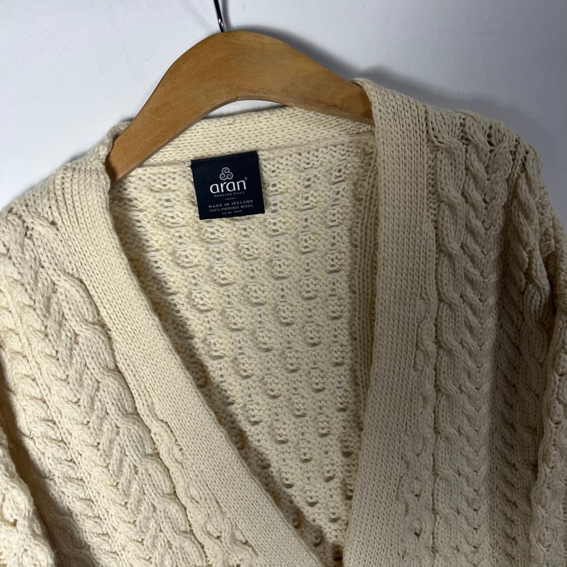 [Aran Woollen Mills] 아란 케이블 울 가디건 상품이미지3