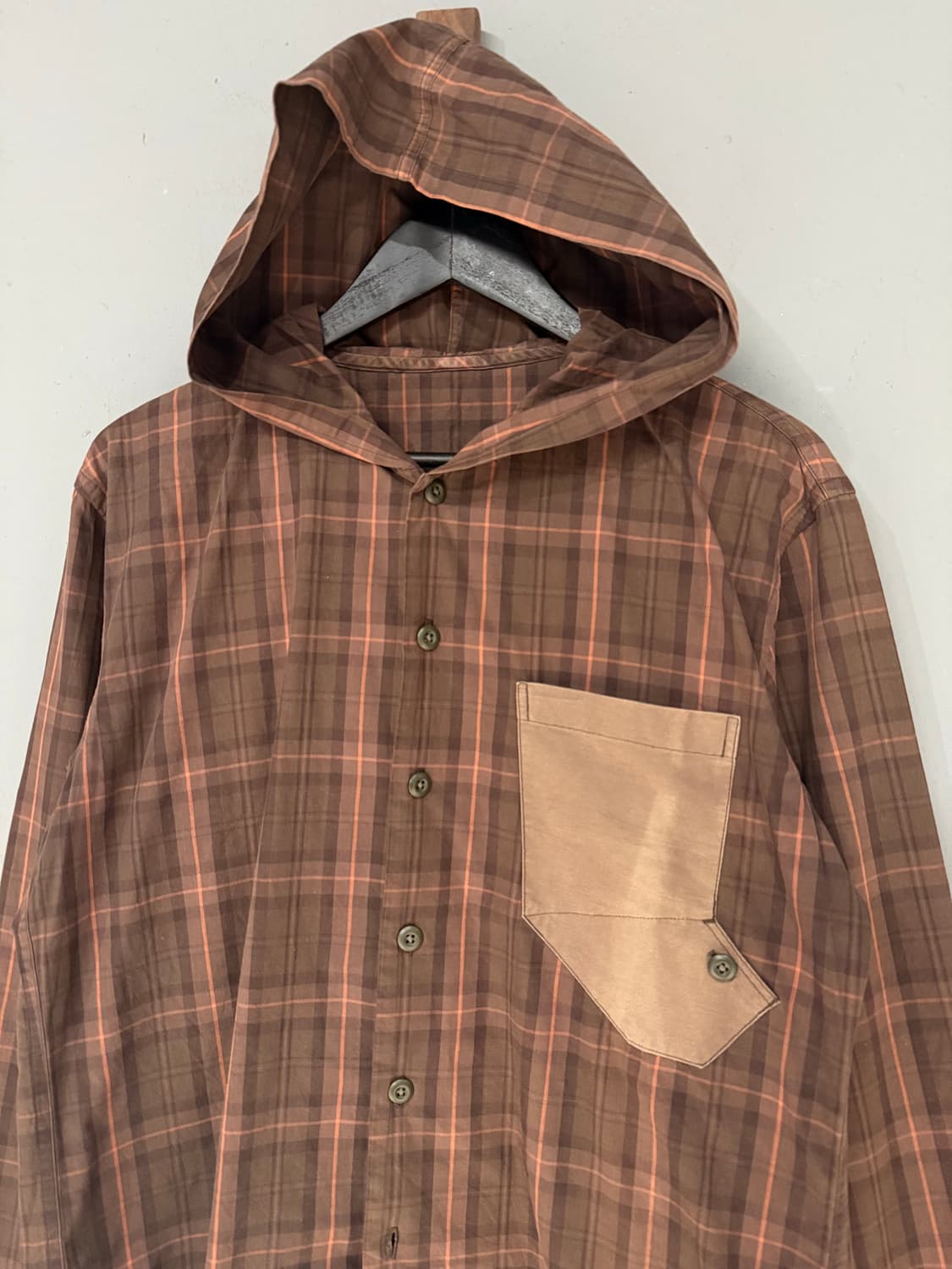 PPFM check pattern hood shirt 상품이미지6