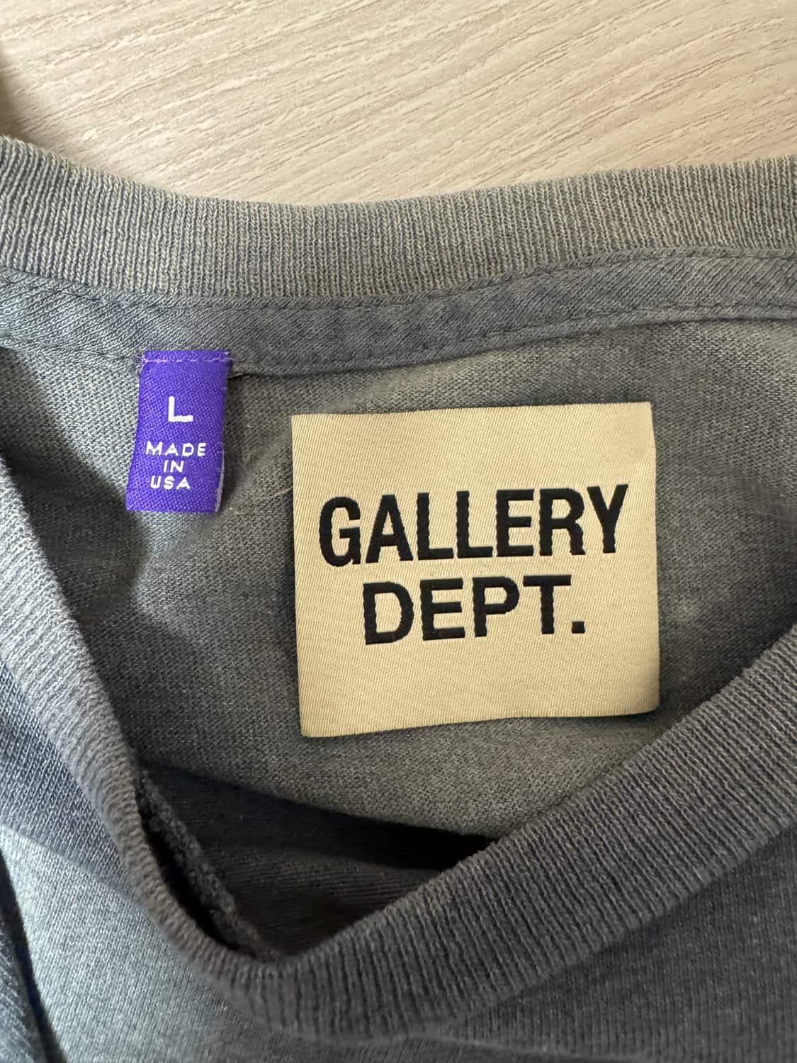 Gallery Dept. Zip T-Shirt Black [L] 상품이미지4