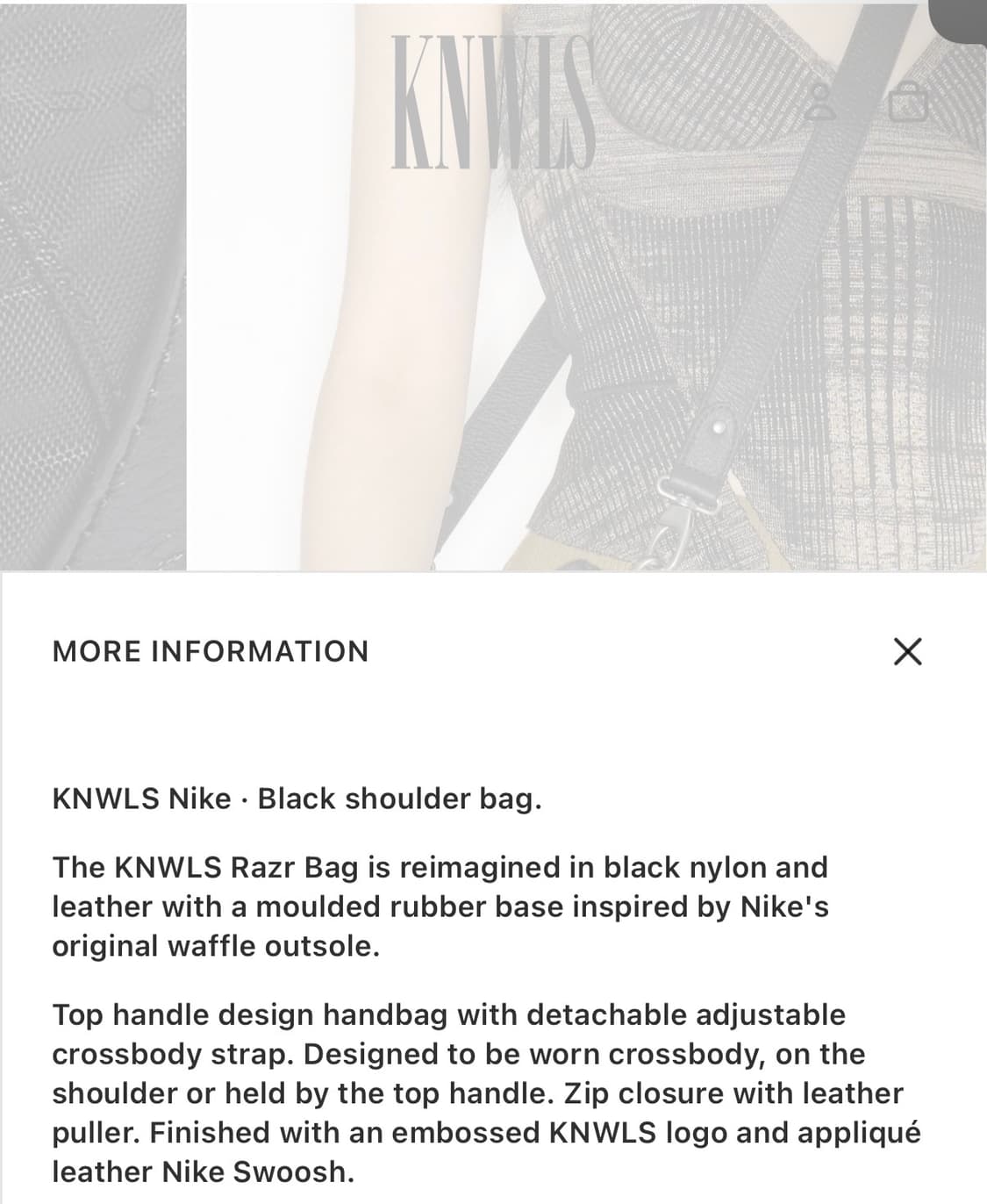 KNWLS Nike Razer Run Bag 상품이미지4