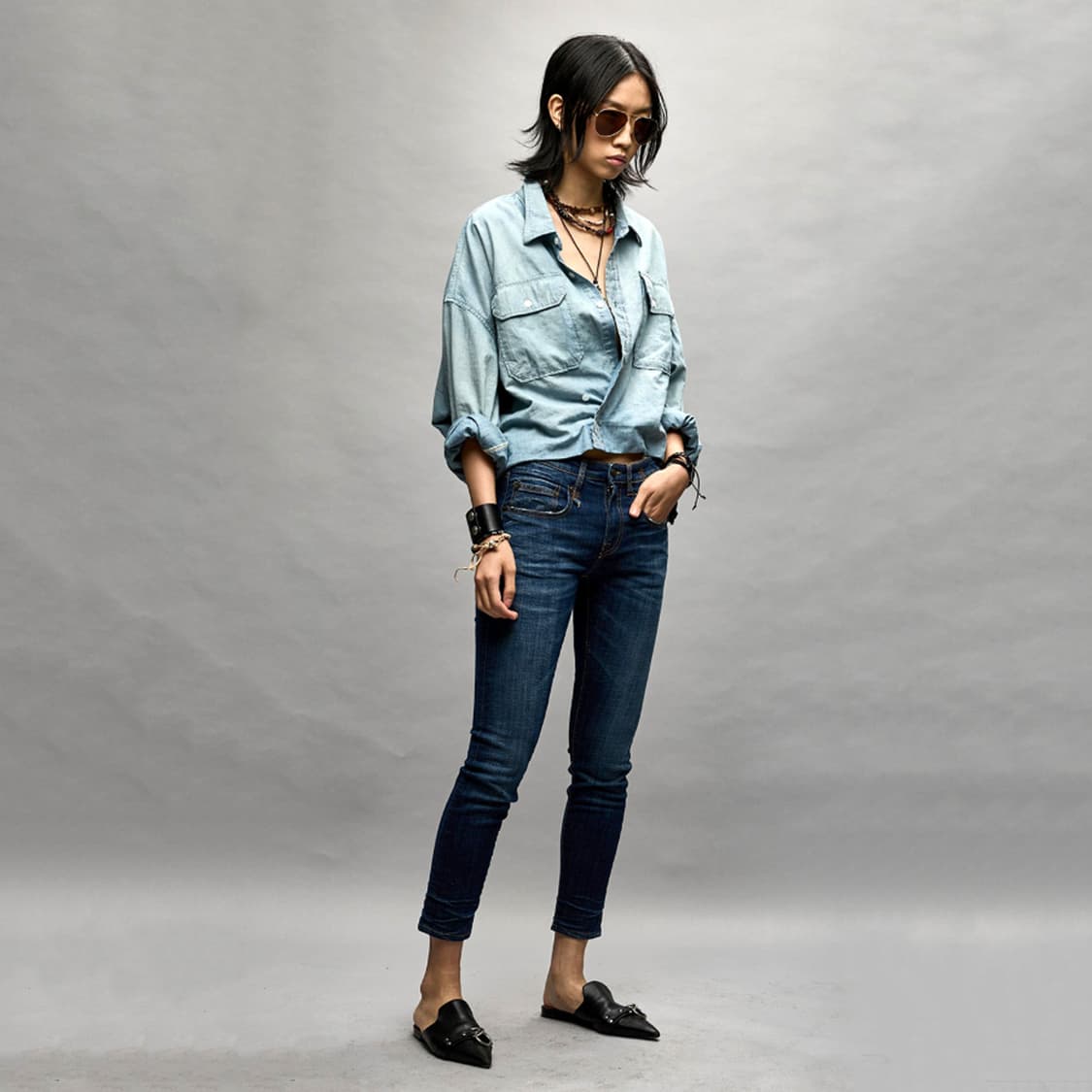 R13 SKINNY 데님진 - 24 상품이미지2