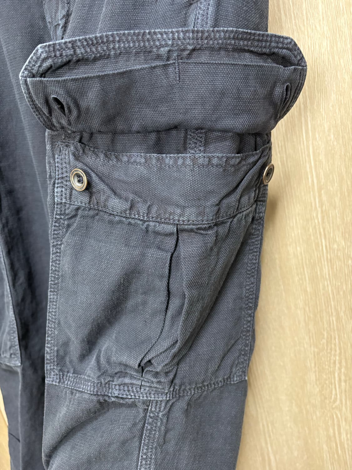 새상품)인코텍스 슬림핏 린넨 코튼 카고팬츠31"/네이비 상품이미지5