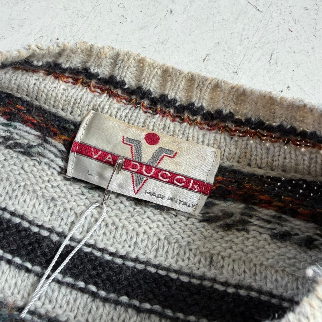 90s Valducci 빈티지 스웨터 니트 L 상품이미지5