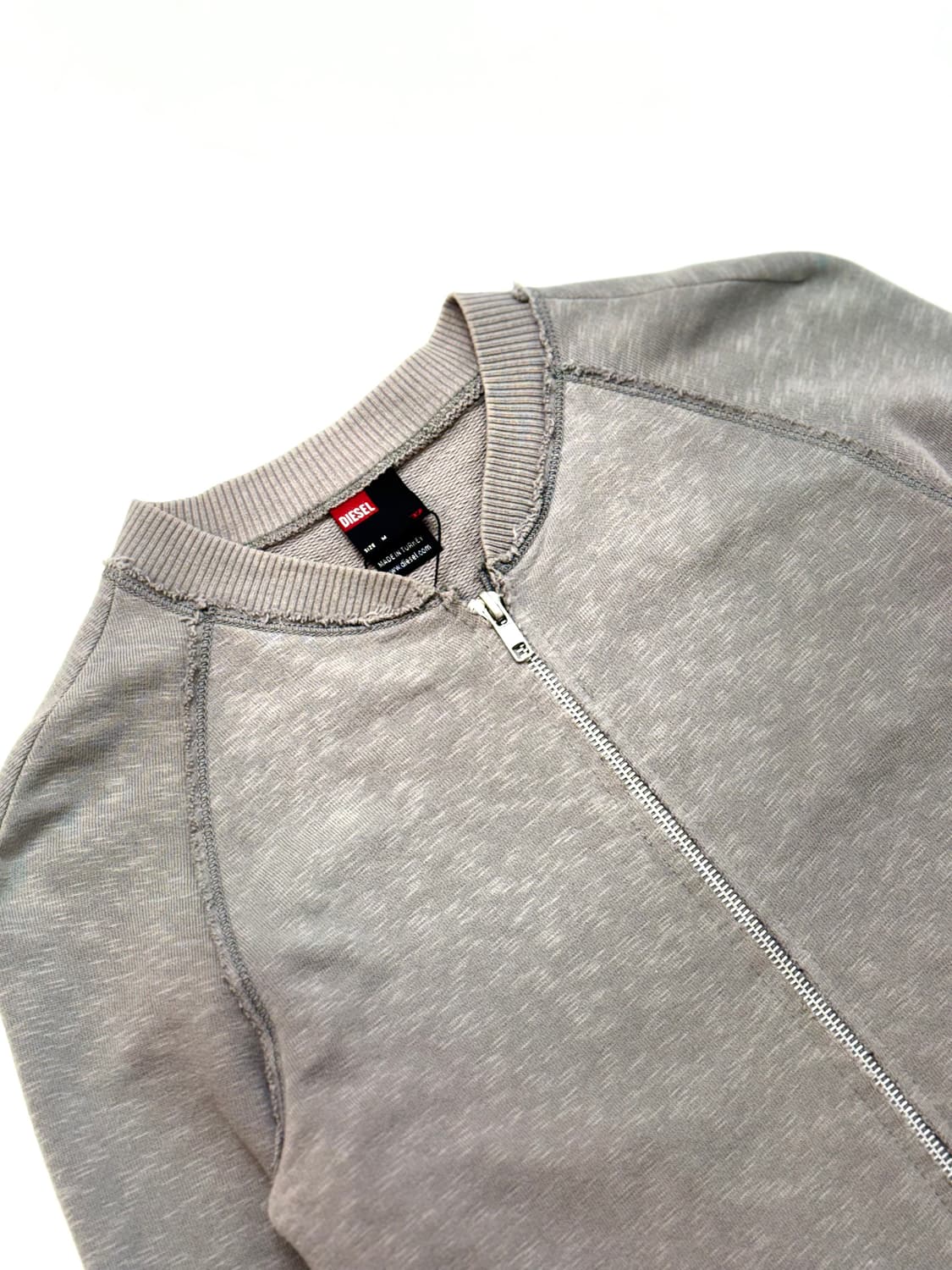 Diesel 디젤 그레이 컬러 빈티지 스타일 그레이 지퍼 자켓 상품이미지2