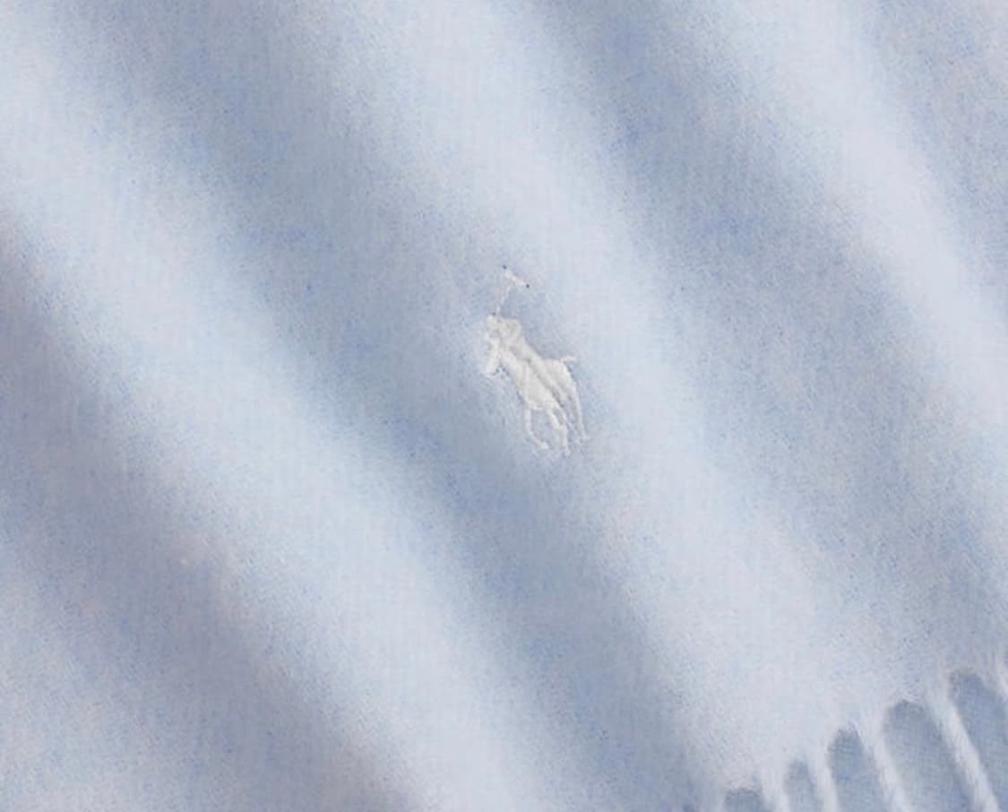 폴로 프린지 머플러(스카이블루) 상품이미지2