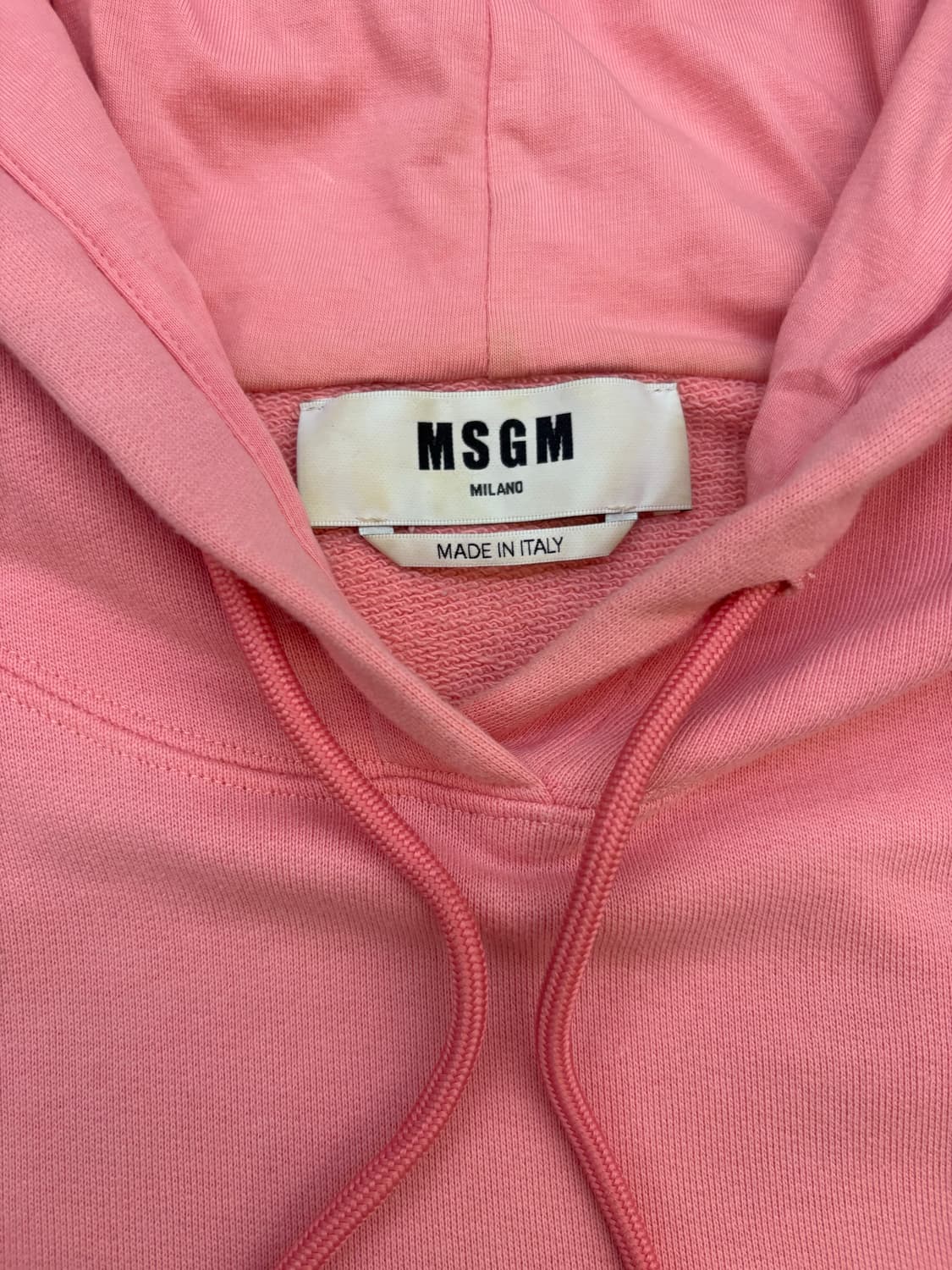 MSGM 로고 핑크색 후드티 상품이미지5