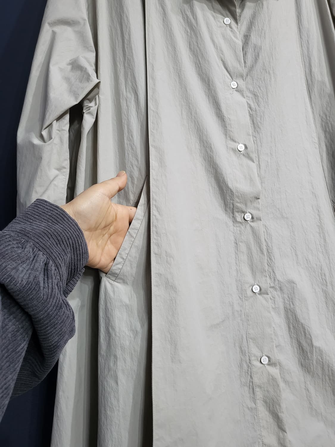 핀턱 셔츠식 프리 자켓(새상품) 상품이미지7