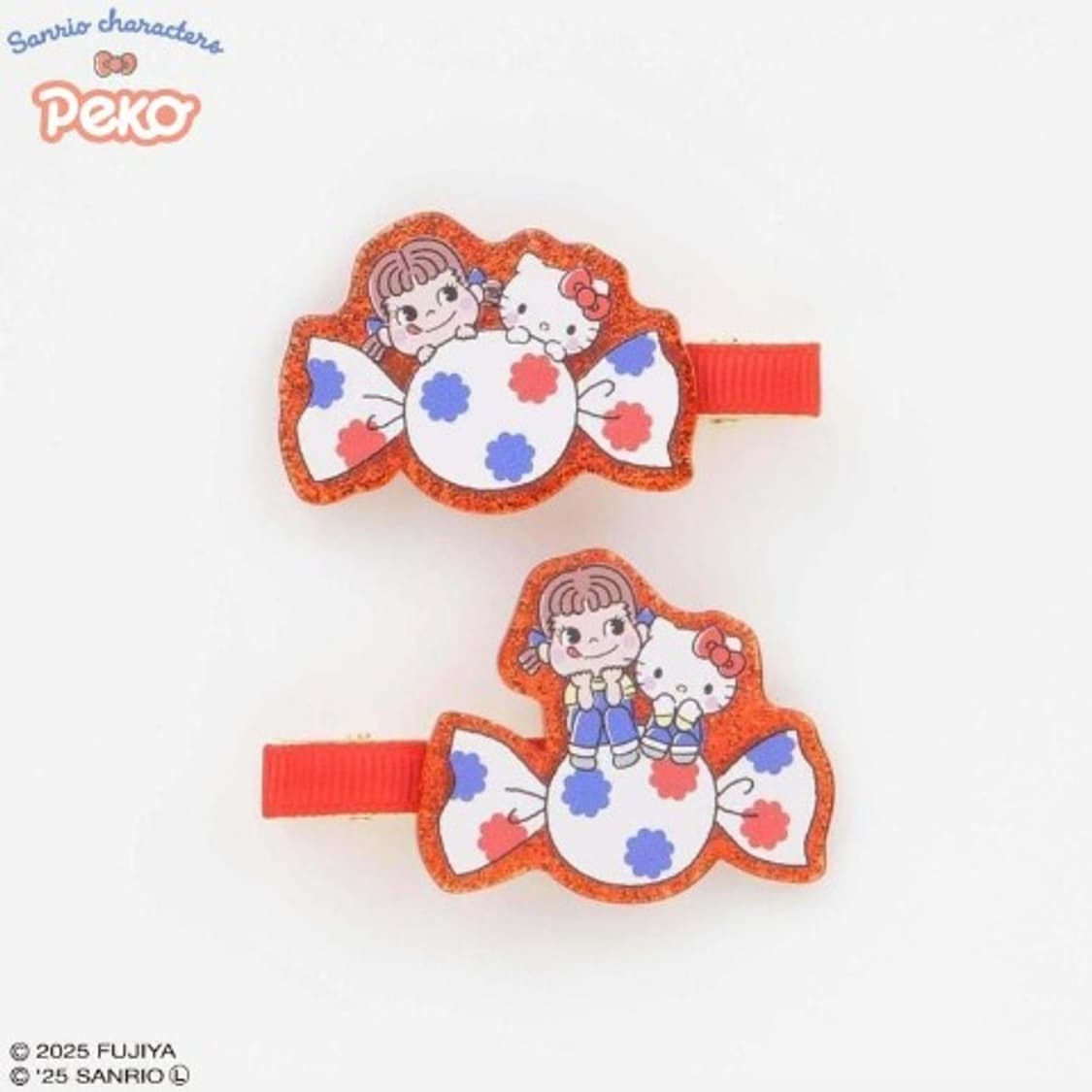 Hello kitty peko 헬로키티 페코 콜라보 헤어핀 새상품 상품이미지4