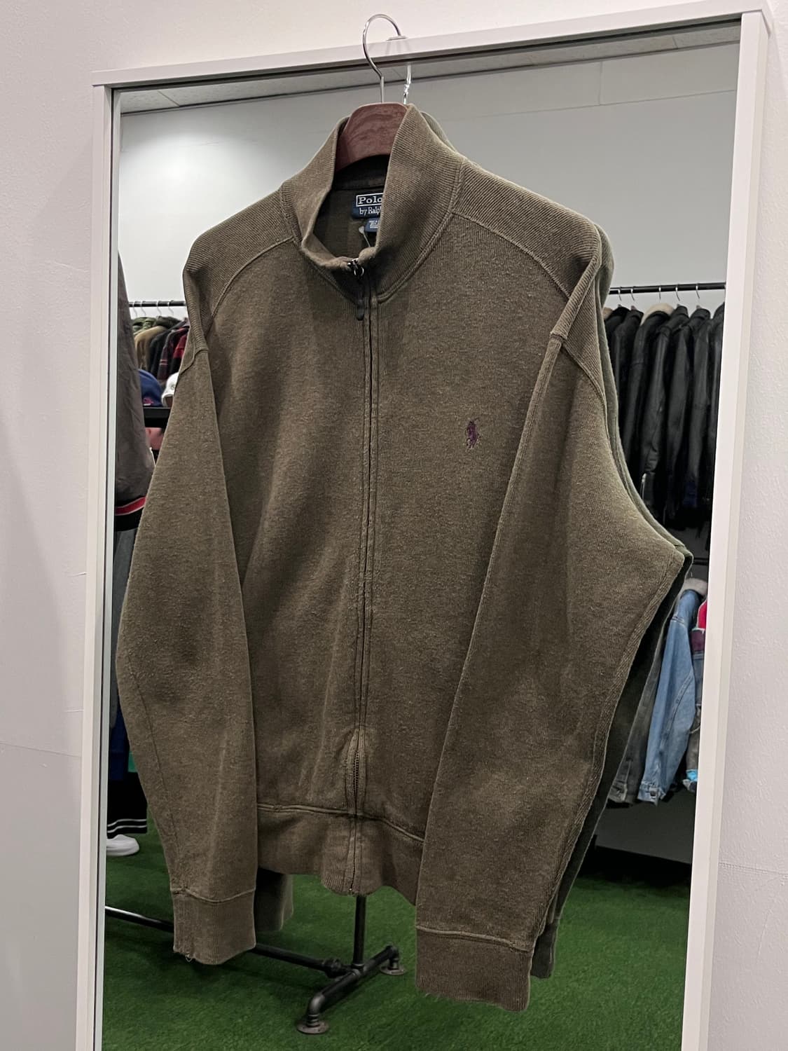 Polo RL 폴로 랄프로렌 니트 집업 (Olive) 상품이미지1