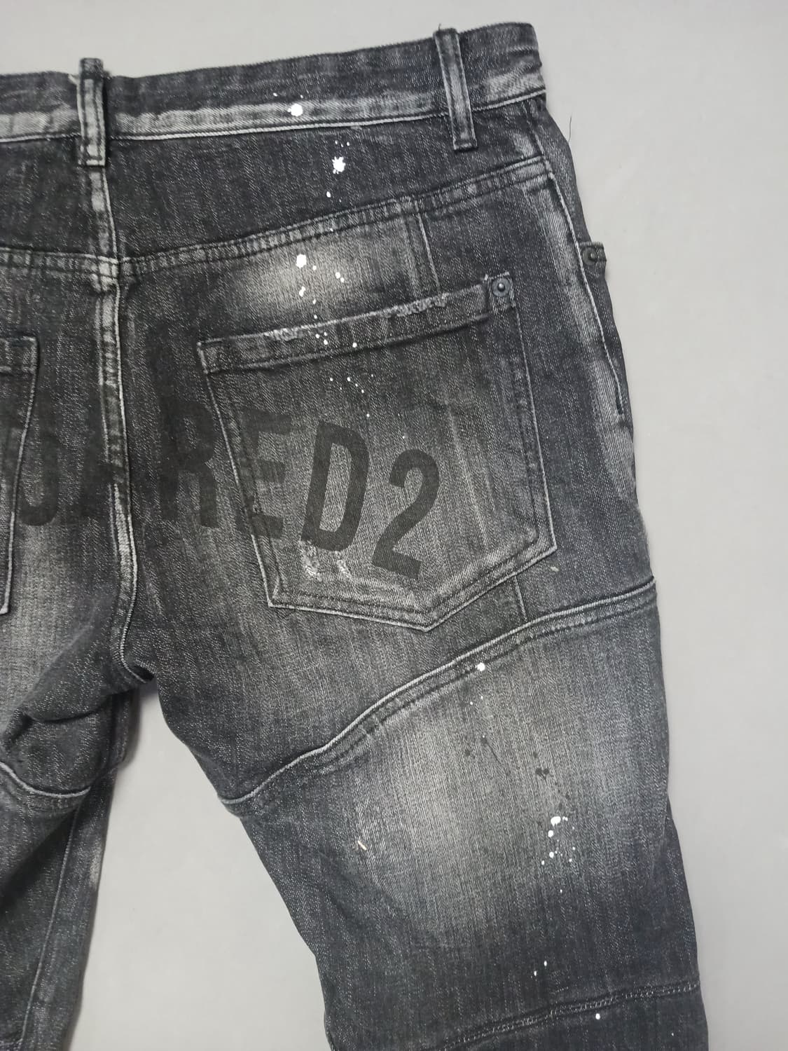 [50] 디스퀘어드2 로고프린팅 타이디바이커 블랙진 청바지 34 35 상품이미지9