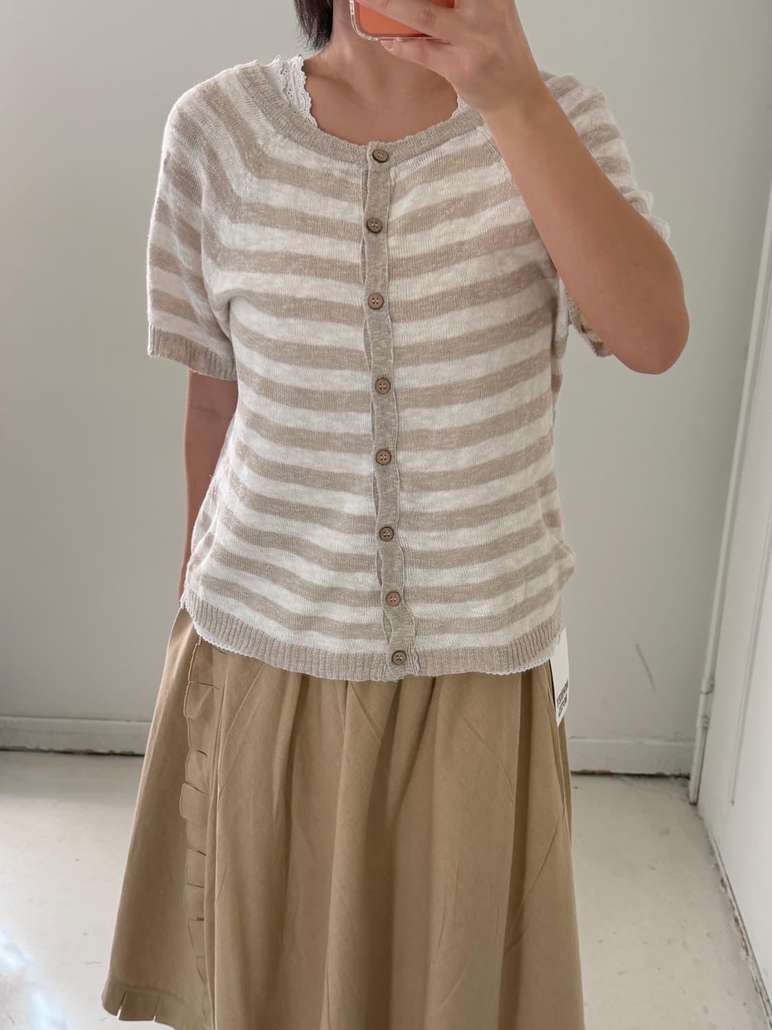 일본빈티지 모리 레이어드 가디건 상품이미지1