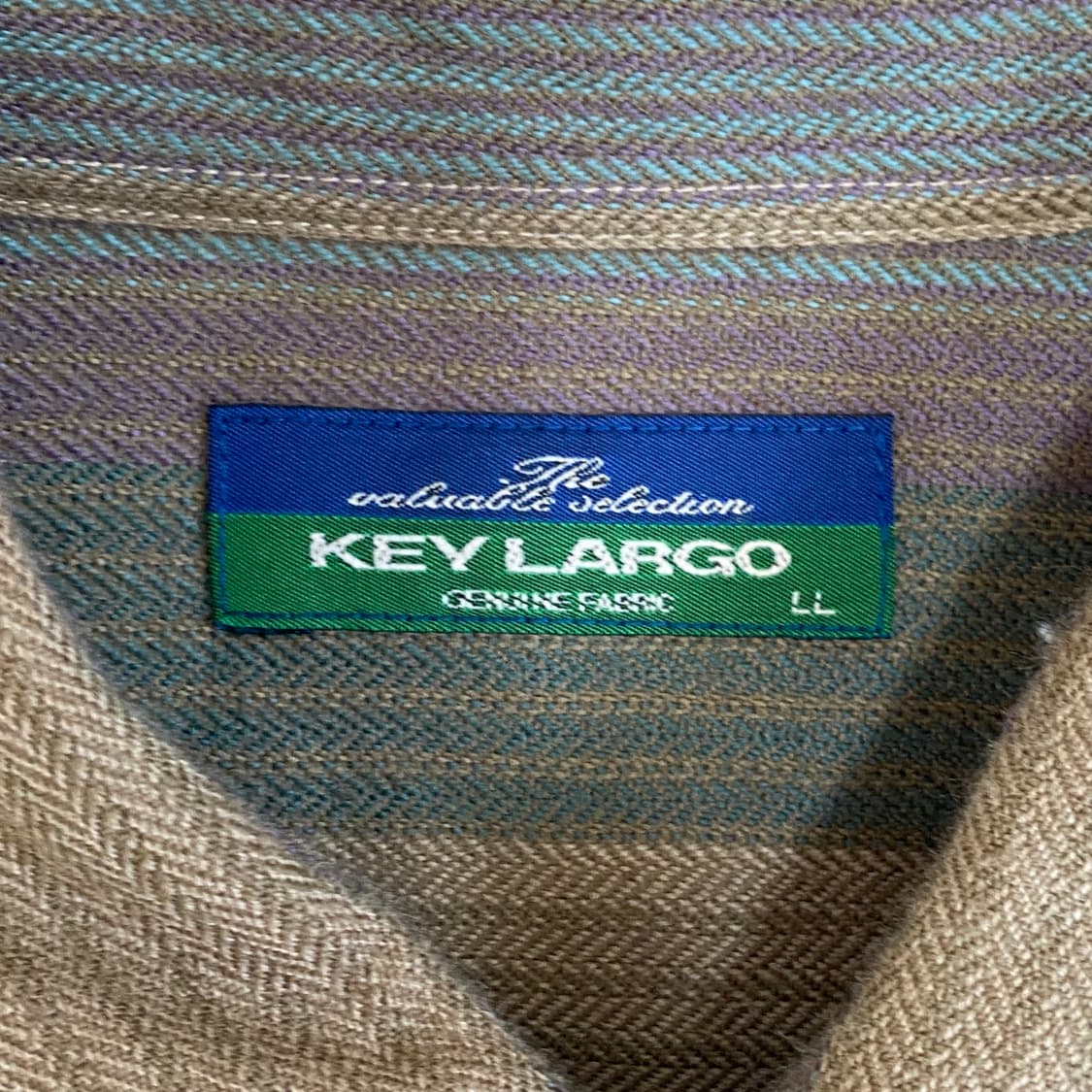 🪵 [KEY LARGO] 빈티지 버티컬 스트라이프 워크 셔츠 상품이미지5