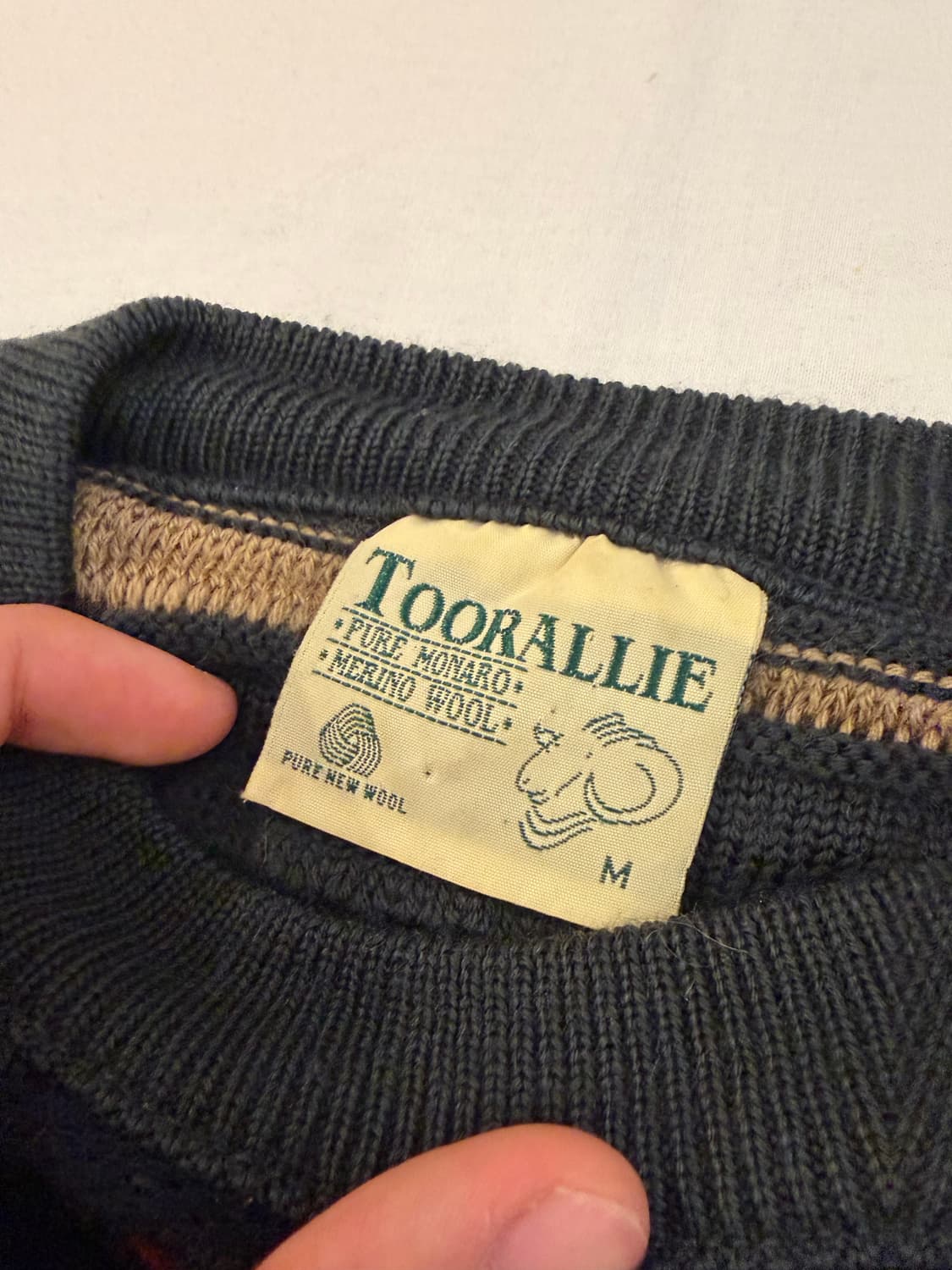 쿠지맛 오스트레일리아 그런지 멀티케이블 울 니트 상품이미지3