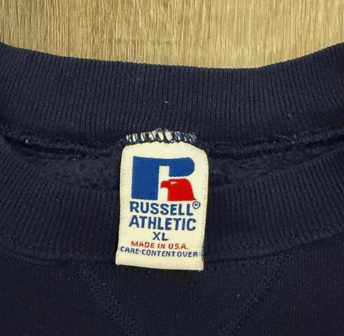 Vintage XL Navy blue Russell Athletic 상품이미지2