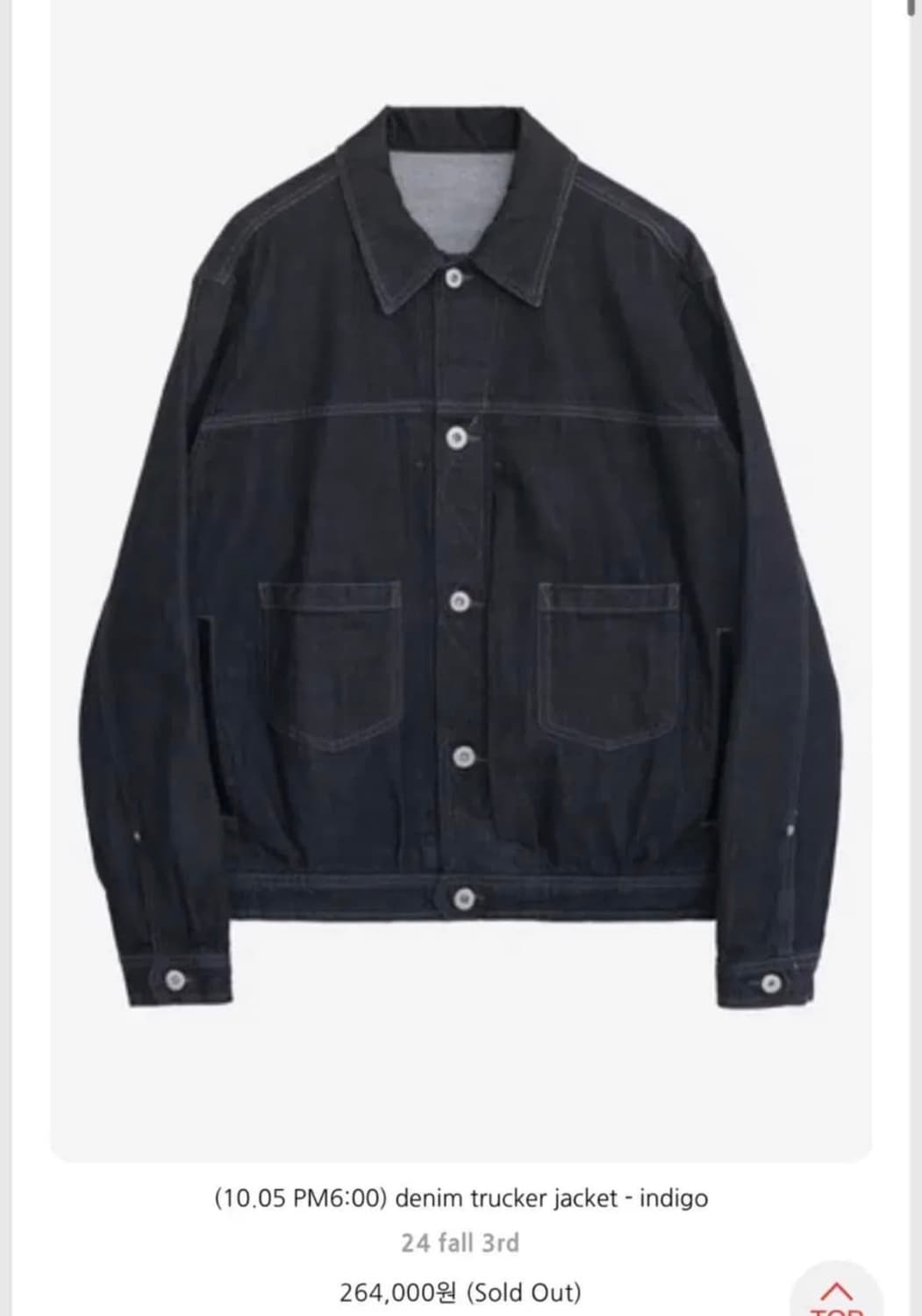4) 폴리테루 데님 트러커 자켓 인디고 상품이미지1