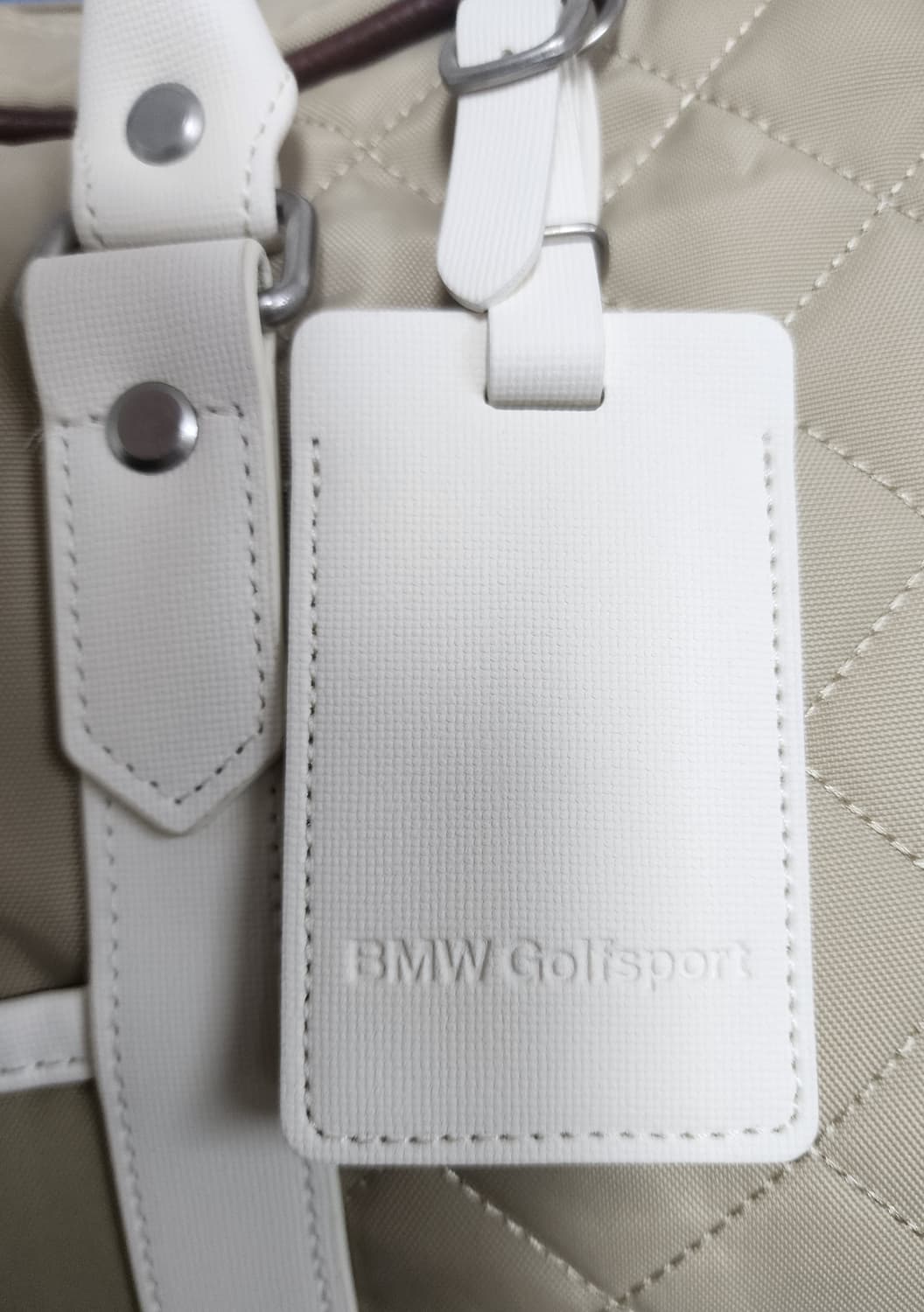 BMW 골프보스턴백  퀼팅 베이지 경량보스톤백 골프가방 OD06 상품이미지5