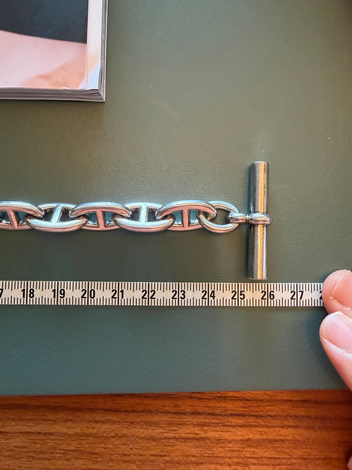 에르메스 샹달 실버 팔찌 gm 16링크 상품이미지7