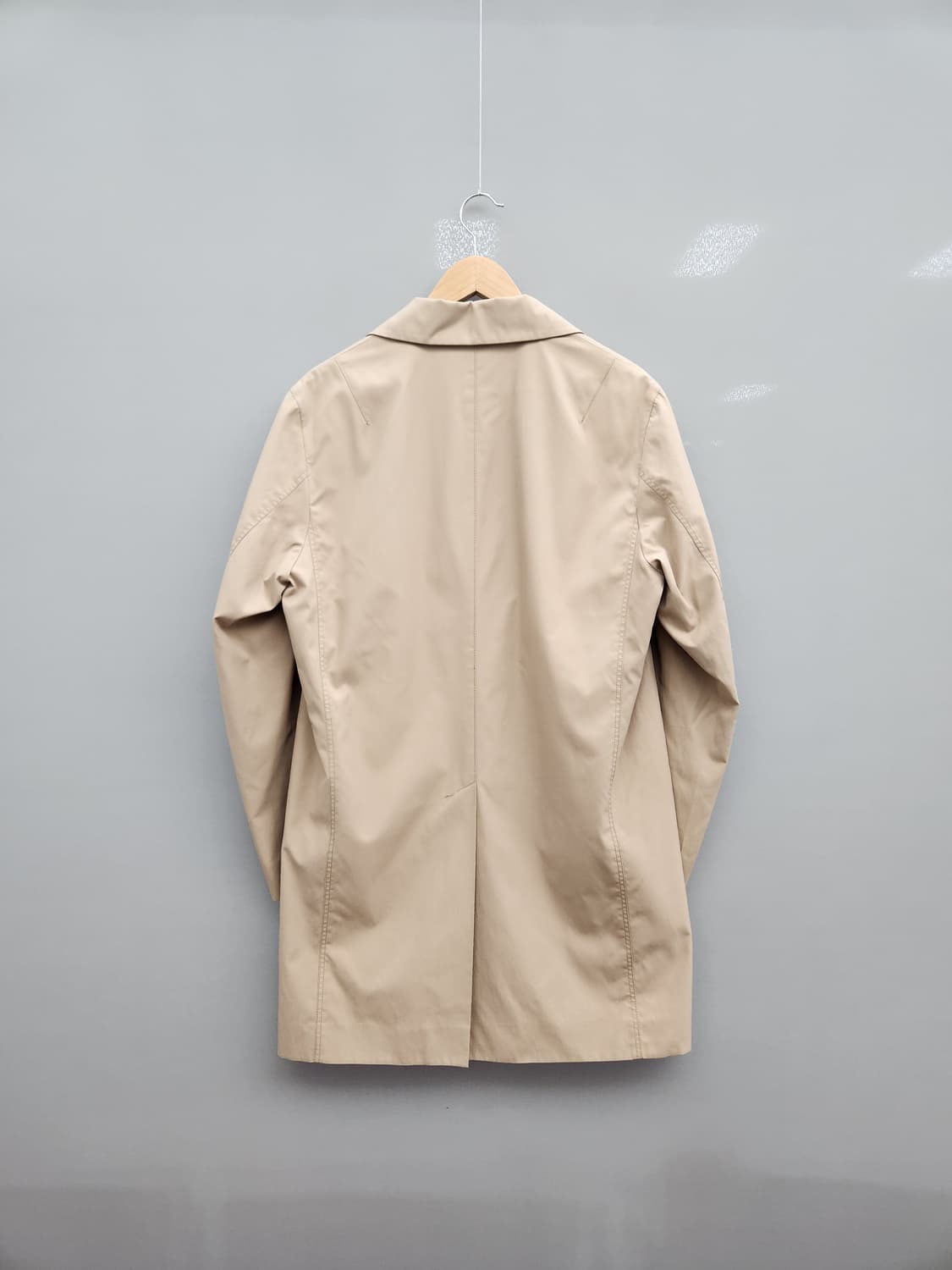 타임옴므 히든버튼 백슬릿 트렌치코트 상품이미지5