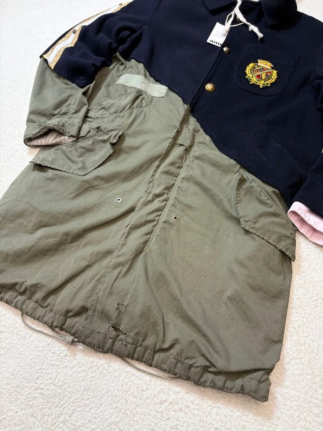 그렉로렌 피그먼트 50/50 배색 사파리 야상 pn6162 상품이미지4