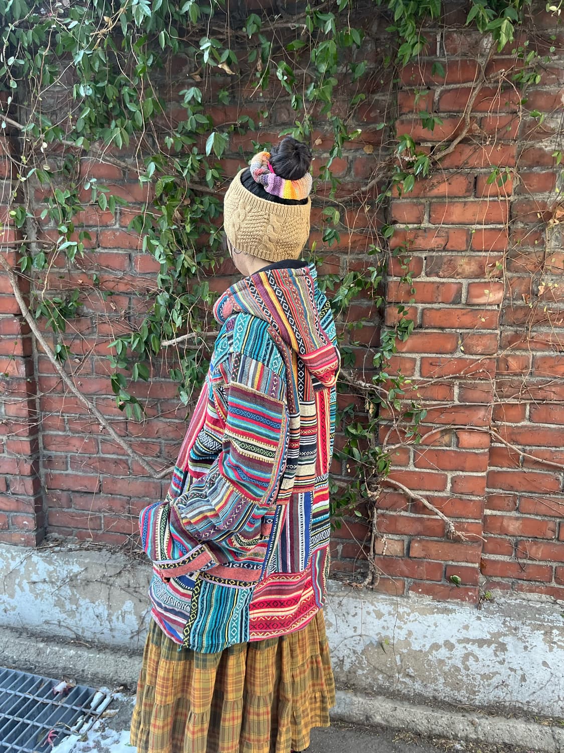 히피 패치 후드 집업 아우터 상품이미지5