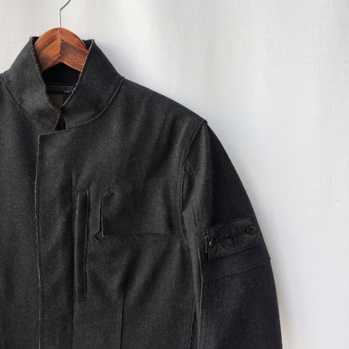 스톤아일랜드 쉐도우프로젝트 Fall 2009 울혼방 자켓 차콜 95(S) 상품이미지3
