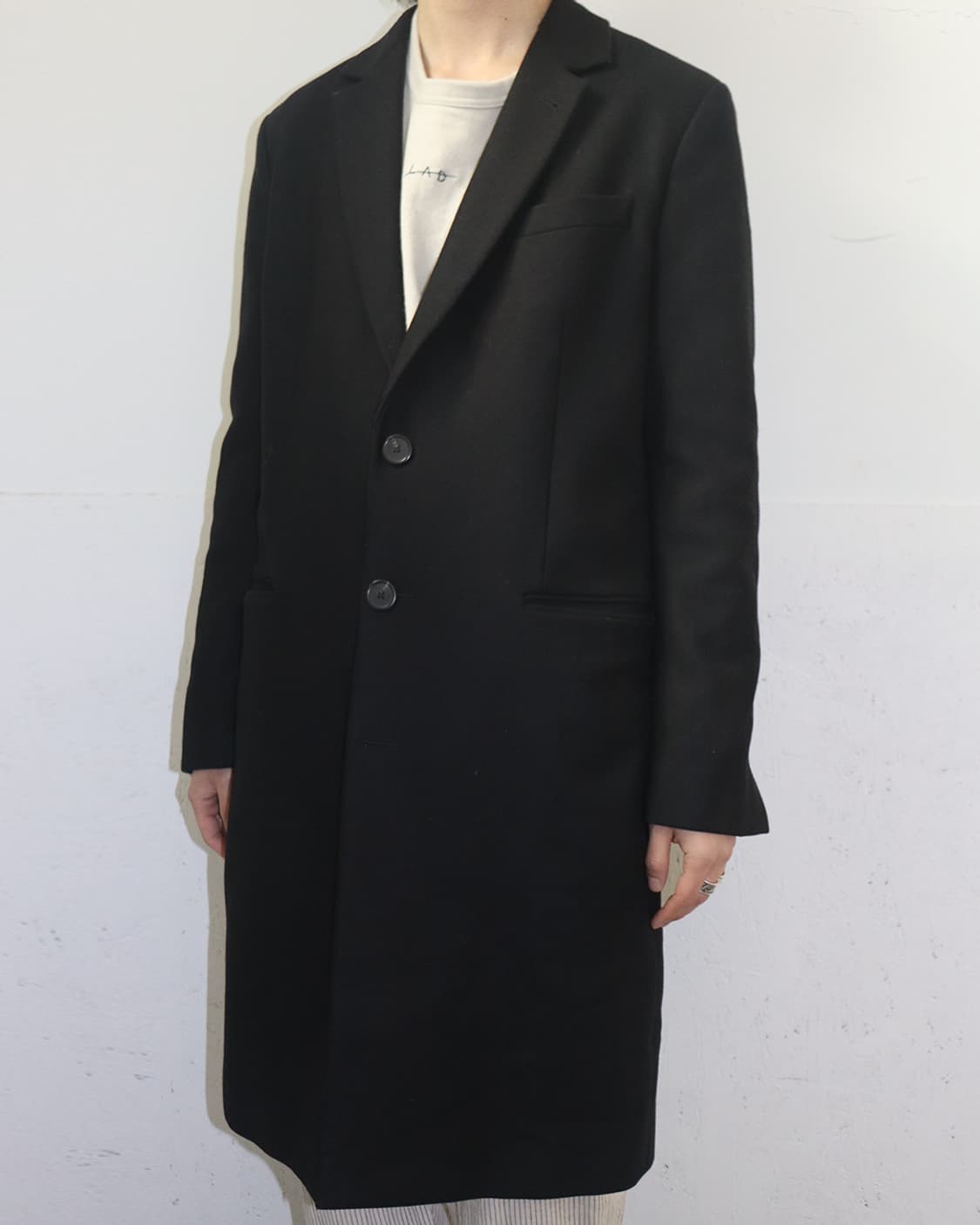 아미 15AW 싱글 브레스티드 Tuskania 울 코트 상품이미지3