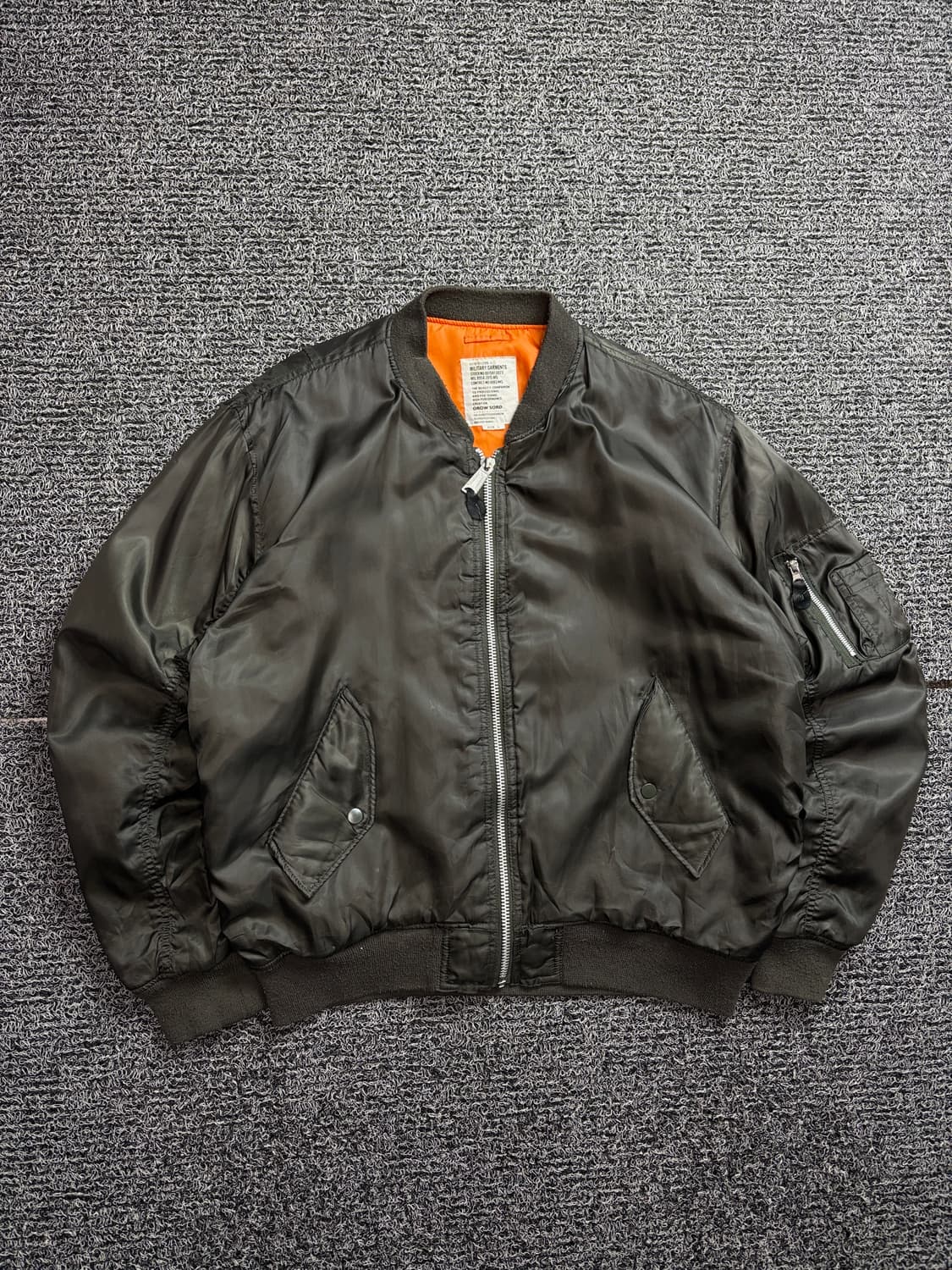 GROW SORD 일판 US 복각 MA-1 플라이트 항공 점퍼 2073 상품이미지2