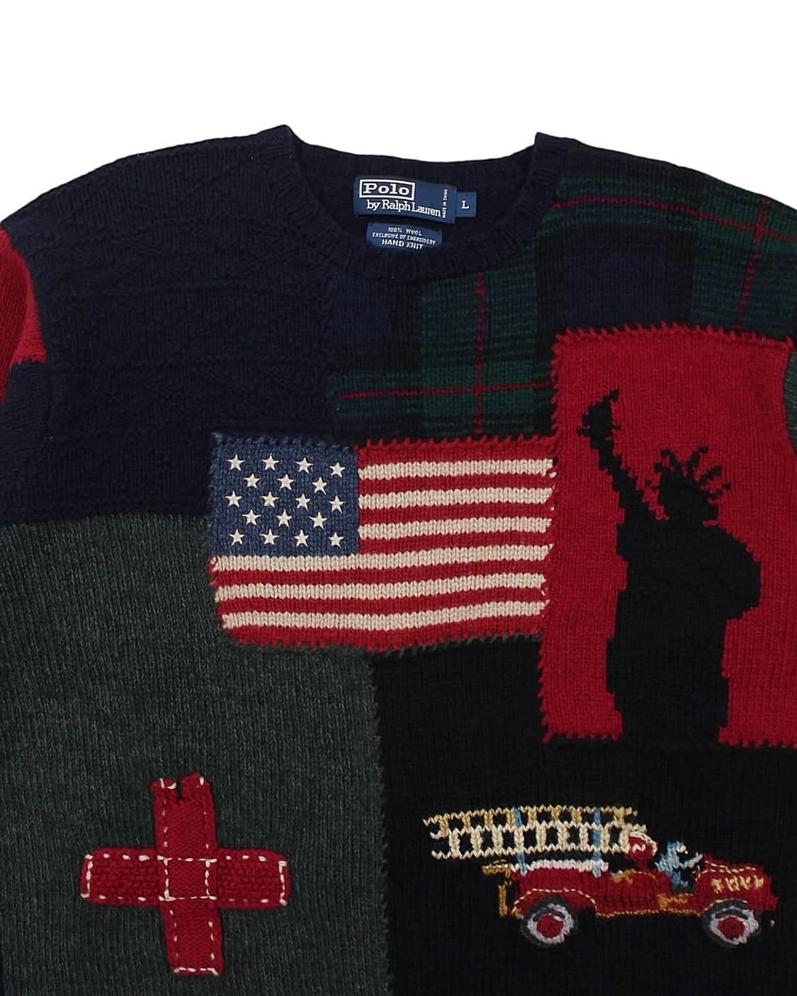 폴로랄프로렌 9/11 테러 추모 울 핸드 니트 RL02 빈티지 상품이미지3