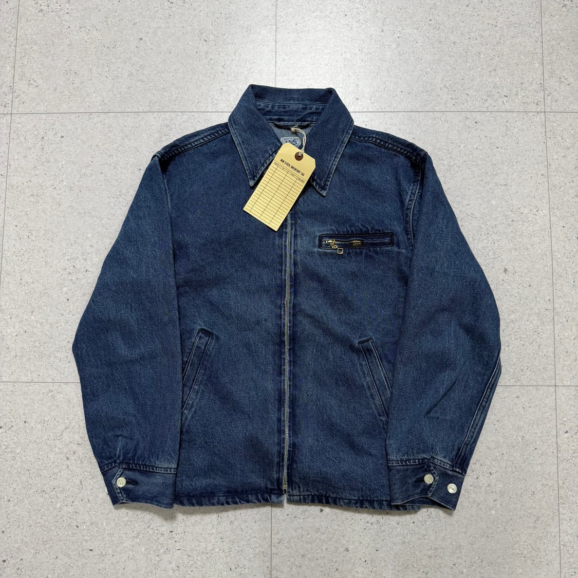 논스탁 1970s 집업 데님 91B 자켓 브론슨 상품이미지1