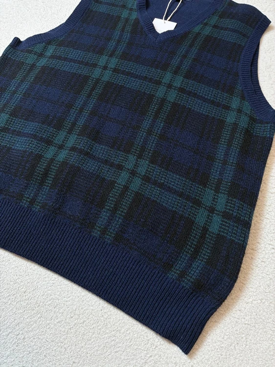 브룩스 브라더스 램스울 블랙와치 베스트 PN7980 상품이미지3