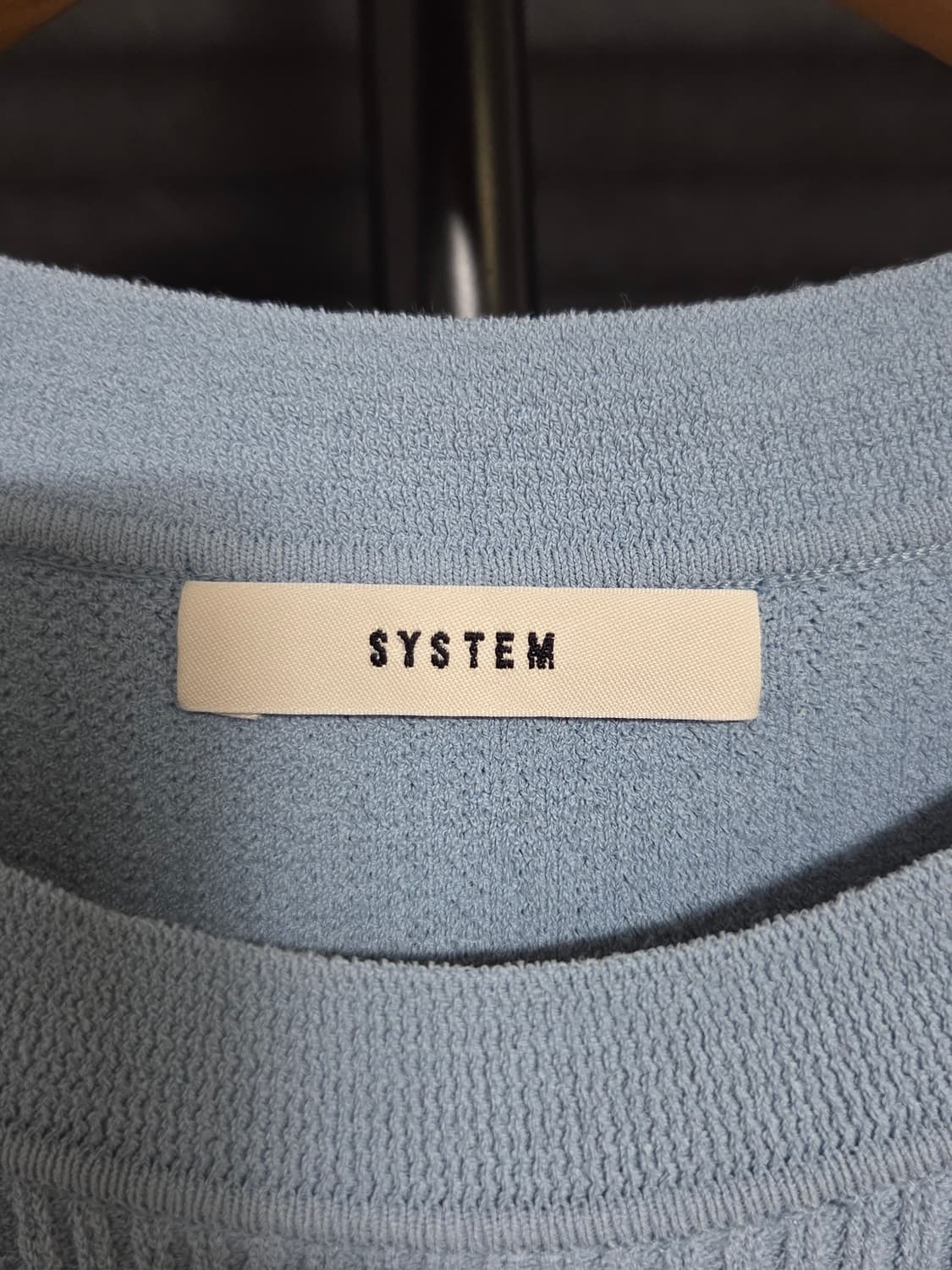 [시스템] 소매 스트랩 골지 라운드넥 니트 | 00205 상품이미지3