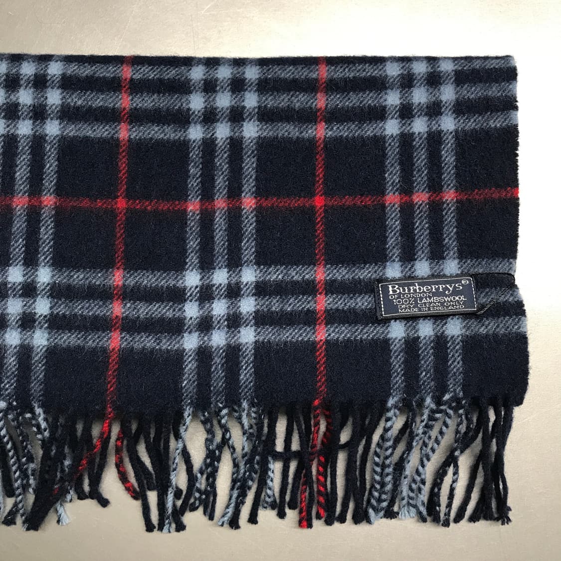 버버리 정품 램스울 머플러 네이비 상품이미지3