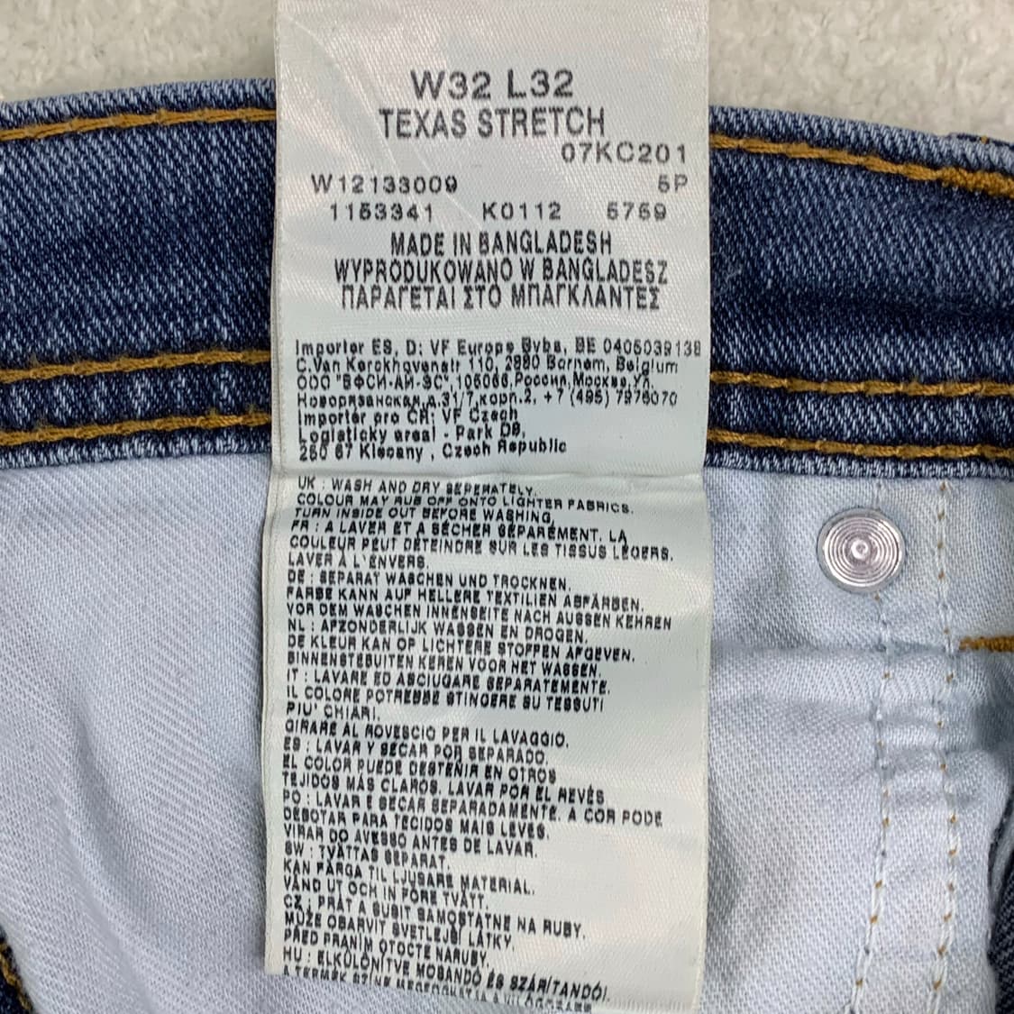 [33] 랭글러 스트레이트핏 데님팬츠 상품이미지5