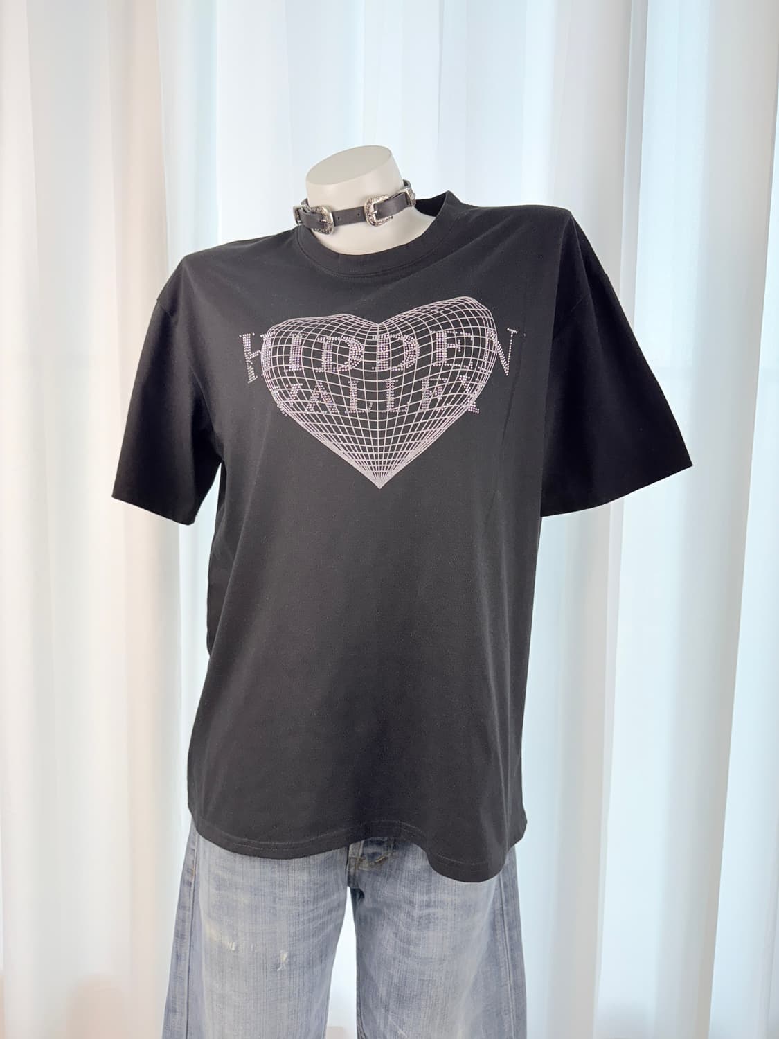 SHEIN 큐빅 반팔 상품이미지1