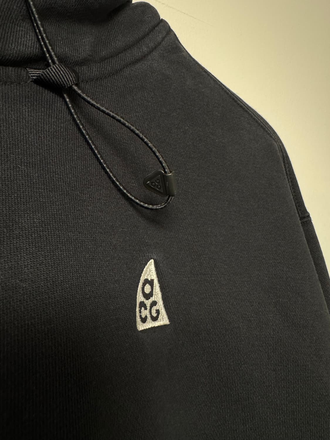 나이키 acg 로고 풀오버 기모 후드티 블랙 M 상품이미지3