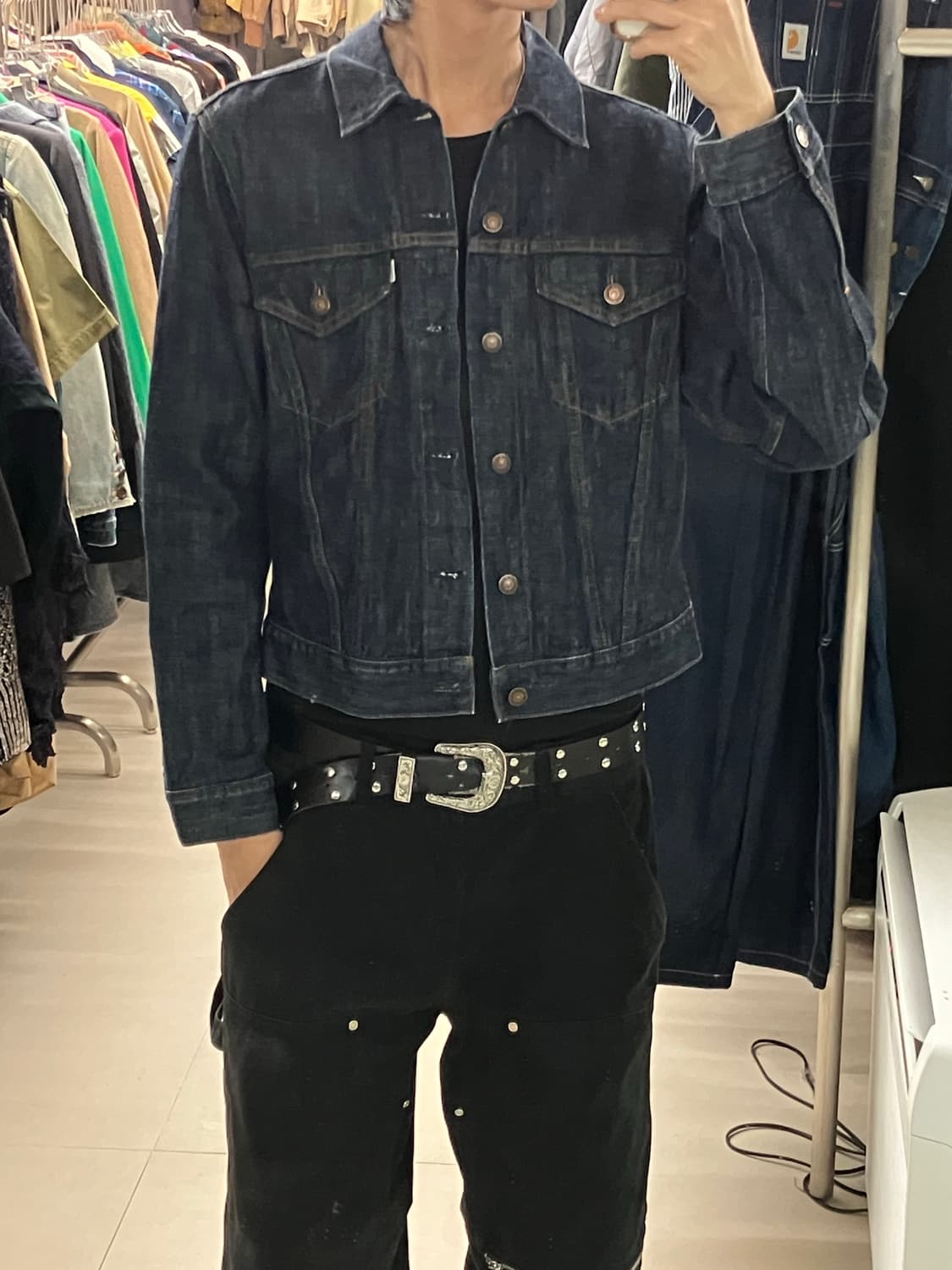 에드윈 진청 데님자켓 M 상품이미지6