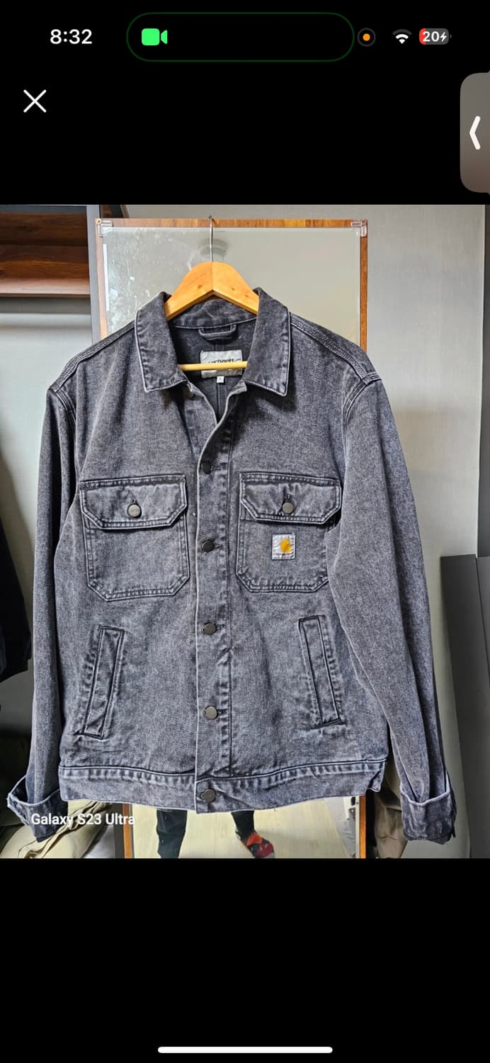 칼하트 흑청재킷 L사이즈 상품이미지1