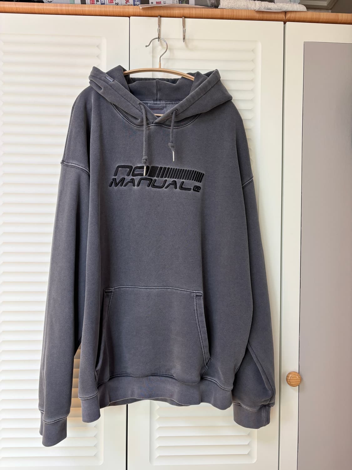 노매뉴얼 OVERDYED SPEED LOGO HOODIE 상품이미지2