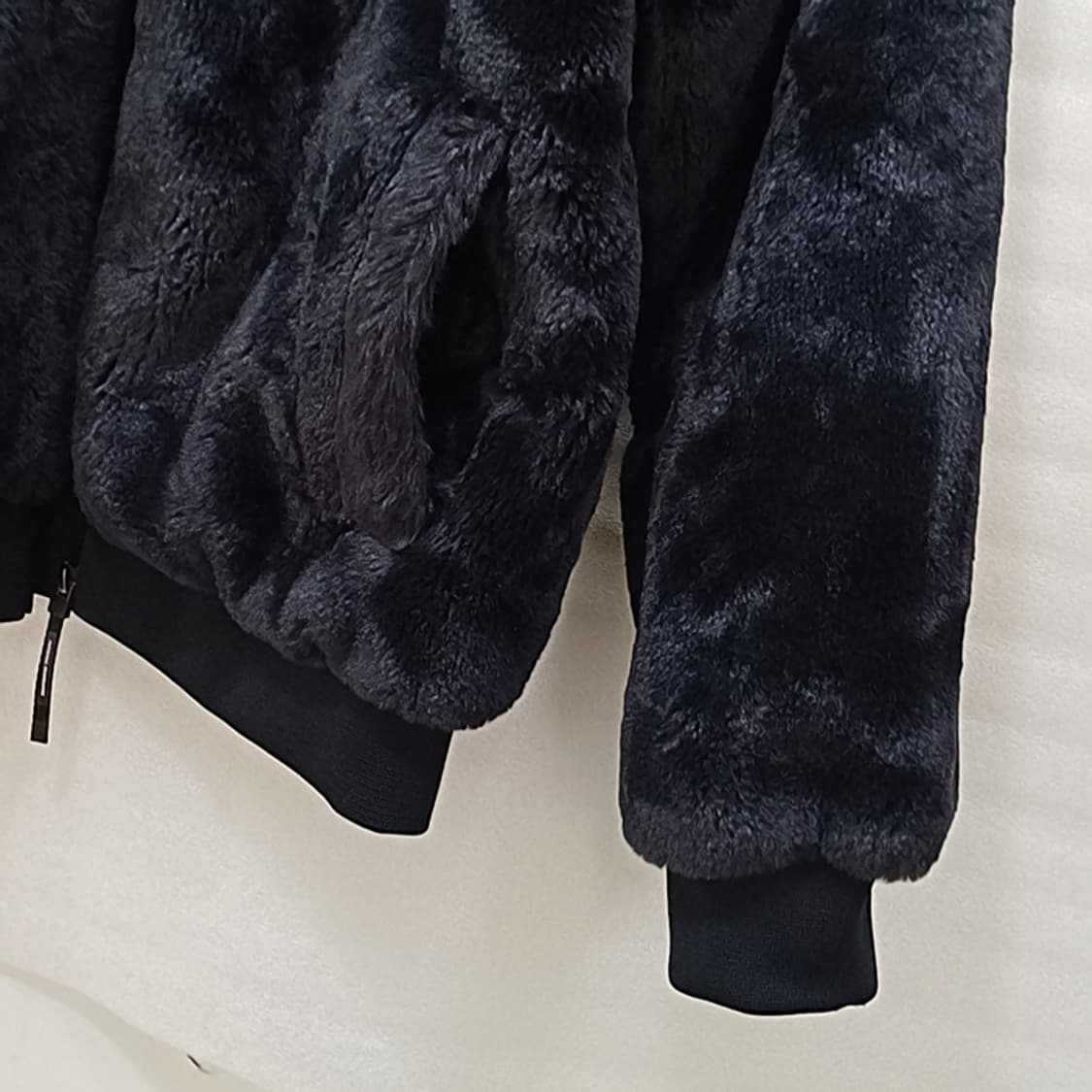 내셔널지오그래픽 페이크퍼 후드 풀집업 자켓 여성 L 거의새것 사랑봉봉 상품이미지5