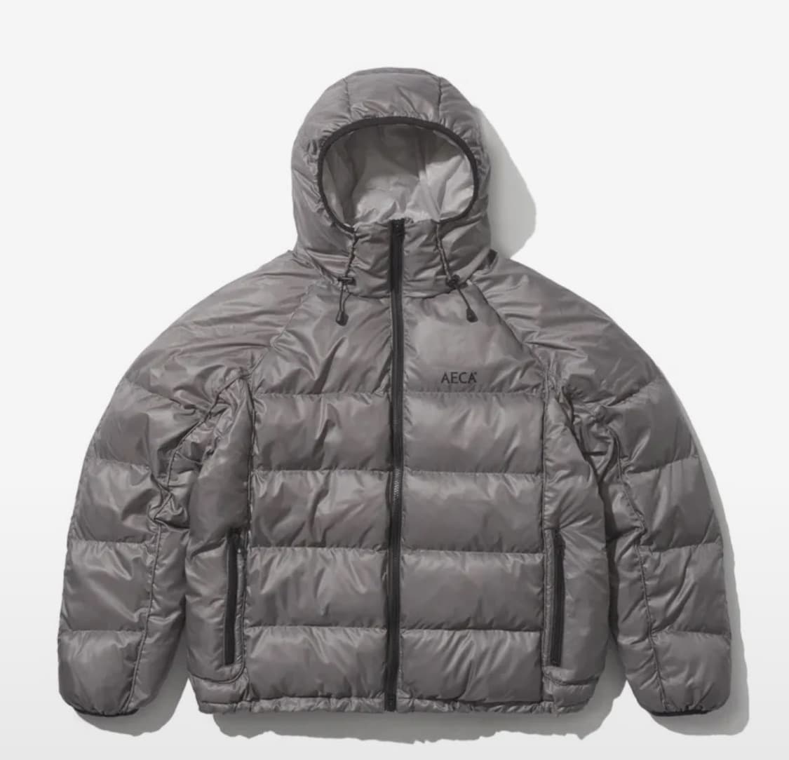 에이카 화이트 RIBSTOP PADDING JUMPER-GREY S 상품이미지1