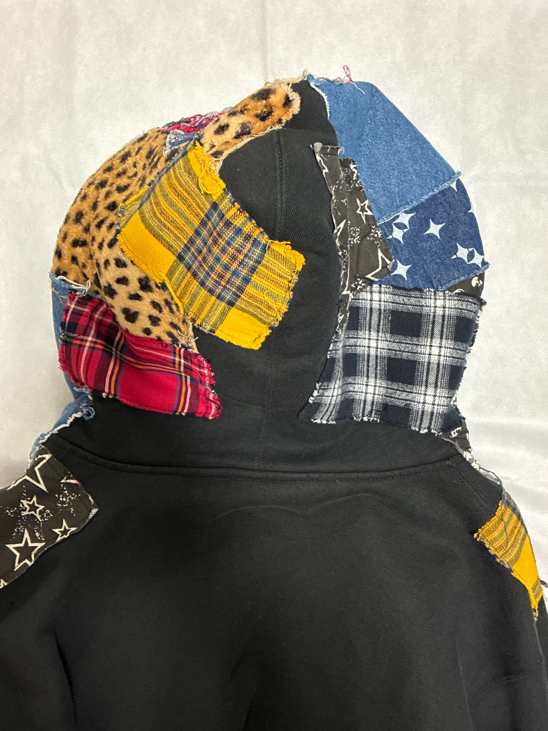 슈프림 패치워크 후드 집업(M) 상품이미지4