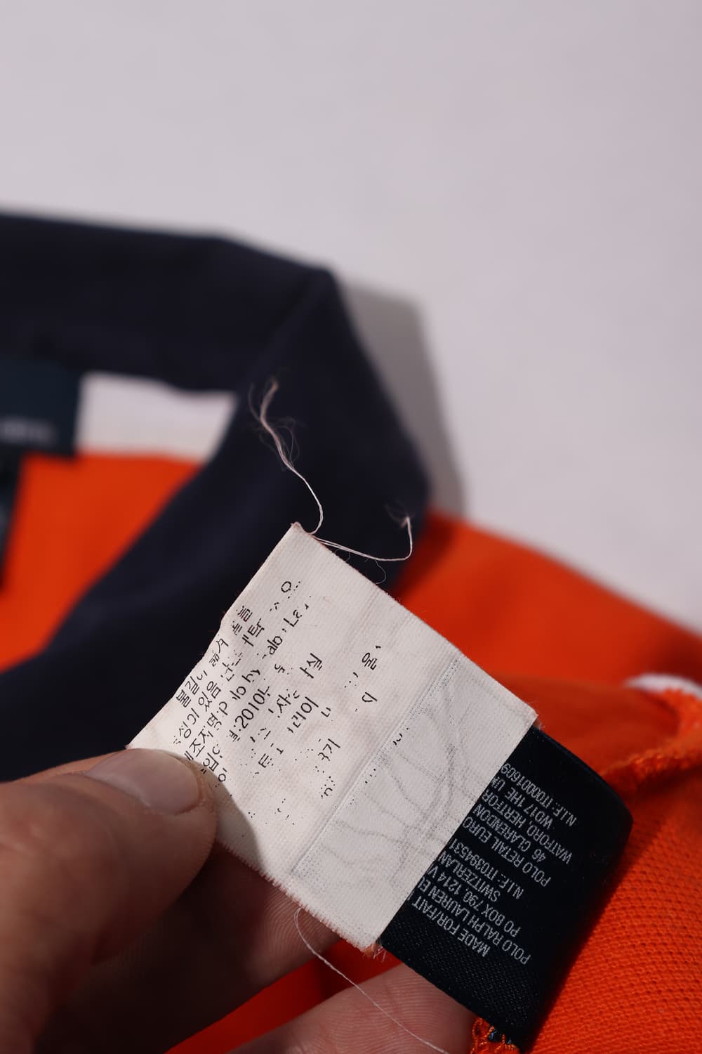 POLO RALPH LAUREN 빅포니 오렌지 배색 폴로 카라티  상품이미지7