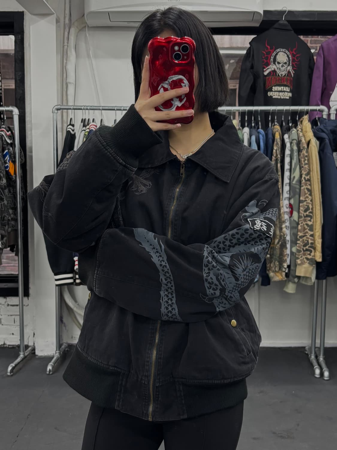 카라쿠리 타마시 오리엔탈 드래곤 워크자켓 상품이미지1