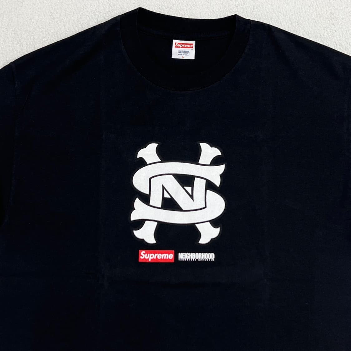 슈프림 07AW 네이버후드 NS로고 티셔츠 블랙 상품이미지6