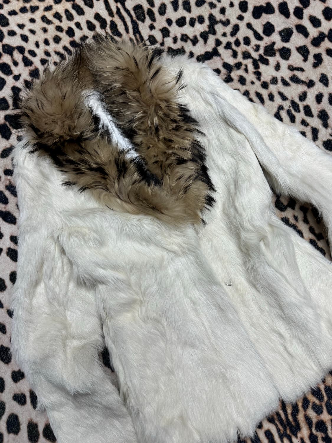 📣winter sale 갸루 브라운&크림 퍼자켓 상품이미지2