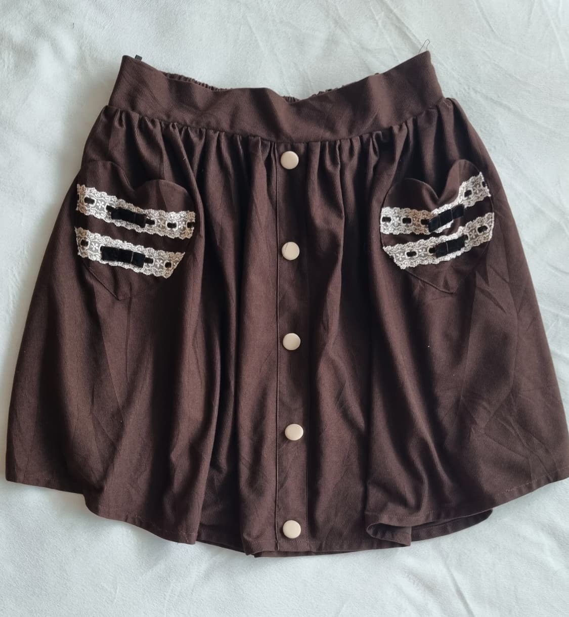 빈티지 모리걸 하구미 초코 갸루 스커트 상품이미지1