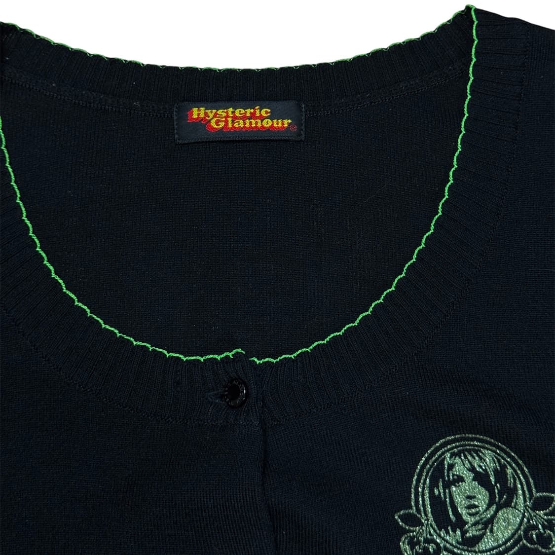 Hysteric glamour 니트 반팔 가디건 상품이미지3