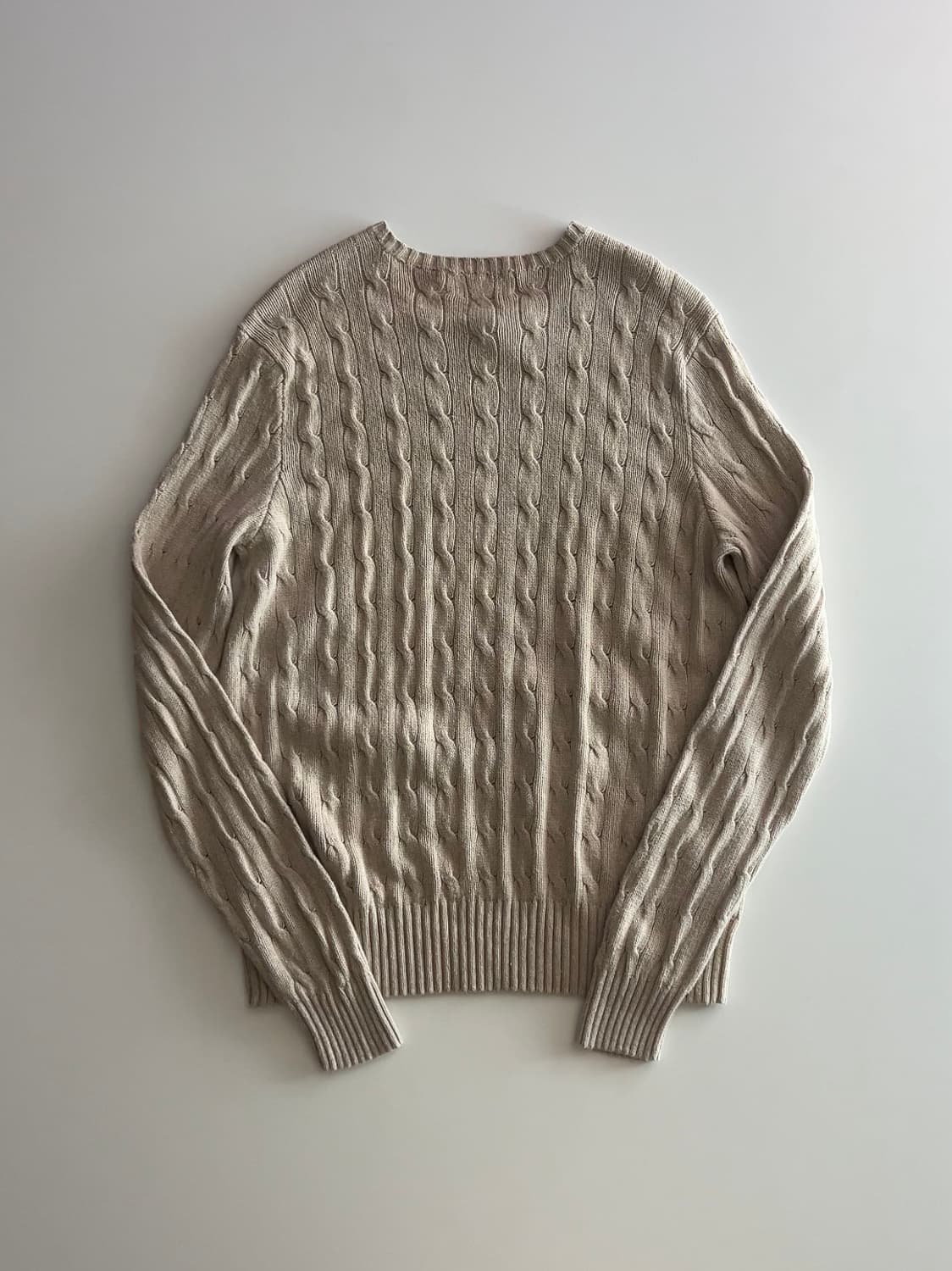 폴로 랄프로렌 실크 케이블 니트 M 상품이미지2