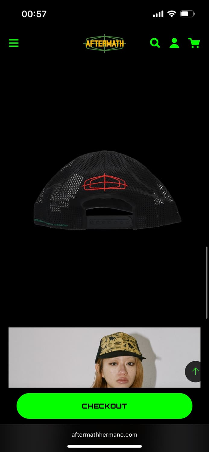 Aftermath full print mesh ball cap 상품이미지2